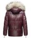 Navahoo Tikunaa ladies winter jacket quilted jacket with faux fur hood - Wine Red-Gr.XS