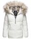 Navahoo Tikunaa ladies winter jacket quilted jacket with faux fur hood - White-Gr.XS