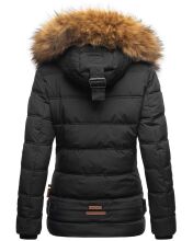 Navahoo Zoja ladies quilted jacket with teddy fur - Black-Gr.XS