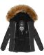 Navahoo Zoja Damen gespteppte Winterjacke gefüttert mit Teddyfell Schwarz Größe XS - Gr. 34