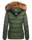 Navahoo Zoja ladies quilted jacket with teddy fur - Olive-Gr.XS