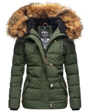 Navahoo Zoja ladies quilted jacket with teddy fur -...