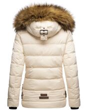 Navahoo Zoja Damen gesteppte Winterjacke gef&uuml;ttert mit Teddyfell Beige Gr&ouml;&szlig;e S - Gr. 36