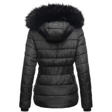 Navahoo Zuckerbiene ladies hooded quilted jacket - Black-Gr.XL