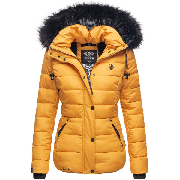 Navahoo Zuckerbiene ladies hooded quilted jacket - Yellow-Gr.XS