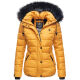 Navahoo Zuckerbiene ladies hooded quilted jacket - Yellow-Gr.XS