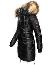 Navahoo Zuckerle ladies quilted winter jacket with fur collar - Black-Gr.XL