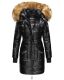 Navahoo Zuckerle ladies quilted winter jacket with fur collar - Black-Gr.XL