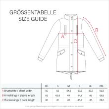 Navahoo Avrille Damen Parka Winterjacke mit Kapuze Schwarz Größe XL - Gr. 42
