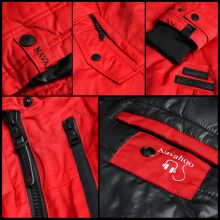 Navahoo Avrille Damen Parka Winterjacke mit Kapuze Schwarz Größe XL - Gr. 42