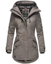 Navahoo Avrille ladies parka winter jacket with hood - Gray-Gr.XS