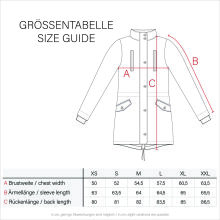 Navahoo Avrille ladies parka winter jacket with hood - Coral-Gr.XS