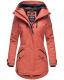 Navahoo Avrille ladies parka winter jacket with hood - Coral-Gr.XS