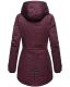 Navahoo Avrille ladies parka winter jacket with hood - Wine Red-Gr.XS