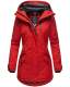 Navahoo Avrille ladies parka winter jacket with hood - Red-Gr.S