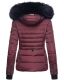 Navahoo Adele Ladies Winter Jacket Warm Lined Teddy Fur Quilted Winterjacket B361 Wine Red Size XXL - Size 44