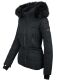 Navahoo Adele Damen Winterjacke warm gefüttert Teddyfell Schwarz Größe XXL - Gr. 44