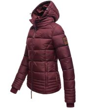 Marikoo Sole Damen Winter Steppjacke mit Kapuze B668 Weinrot Größe XS - Gr. 34