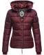 Marikoo Sole Ladies Winterjacket B668 Wine Red Size S - Size 36