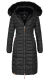 Navahoo Umay ladies long winter jacket with fur collar Schwarz-Gr.XS