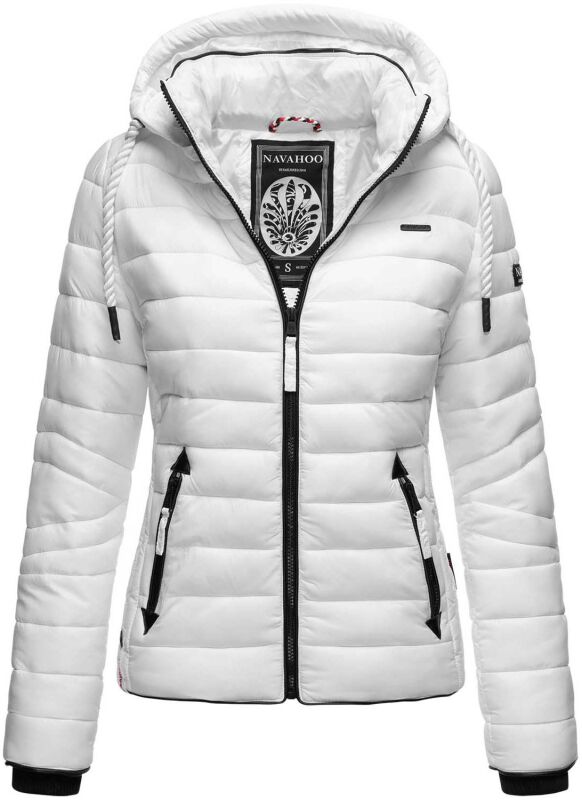 Navahoo Lulana Damen Steppjacke &Uuml;bergangsjacke Weiss Gr&ouml;&szlig;e XS - Gr. 34