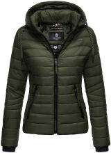 Navahoo Lulana Damen Steppjacke Übergangsjacke Olive Größe S - Gr. 36