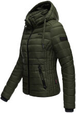 Navahoo Lulana Damen Steppjacke Übergangsjacke Olive Größe S - Gr. 36