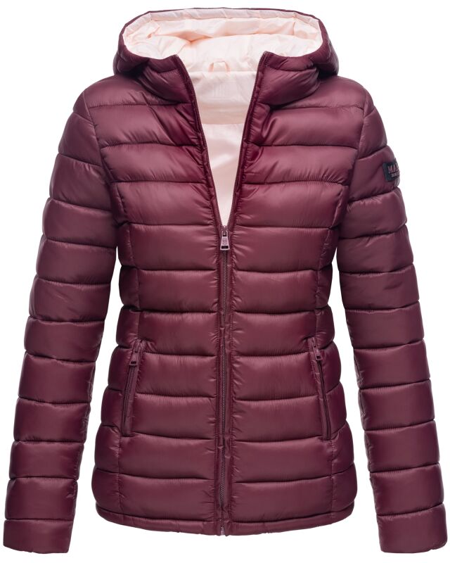 Marikoo Lucy Damen gesteppte &Uuml;bergangsjacke Weinrot Gr&ouml;&szlig;e XS - Gr. 34