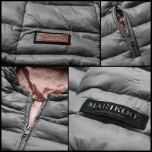 Marikoo Lucy Damen gesteppte &Uuml;bergangsjacke Weinrot Gr&ouml;&szlig;e XS - Gr. 34