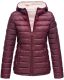 Marikoo Lucy Ladies Quilted Jacket B651 Wine Red Size S - Size 36