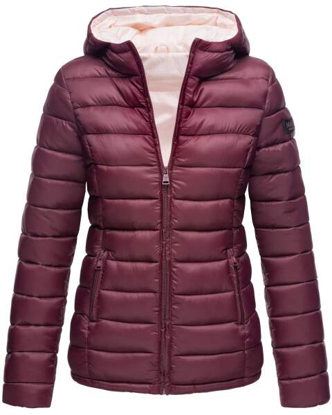 Marikoo Lucy Ladies Quilted Jacket B651 Wine Red Size L - Size 40