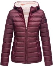 Marikoo Lucy Ladies Quilted Jacket B651 Wine Red Size L - Size 40