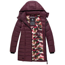 Marikoo Abendsternchen Damen Winterjacke gesteppt Weinrot-Gr&ouml;&szlig;e S - Gr. 36