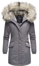 Navahoo Cristal Damen Winterjacke Parka mit Kunstfell Grau Gr.XS