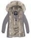Navahoo Cristal Ladies Winterjacket B669 Grey Size XS - Size 34