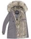 Navahoo Cristal Damen Winterjacke Parka mit Kunstfell Grau Gr.M