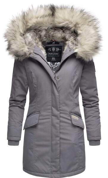 Navahoo Cristal Ladies Winterjacket B669 Grey Size XXL - Size 44