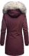 Navahoo Cristal Damen Winterjacke Parka mit Kunstfell Weinrot Gr.XS
