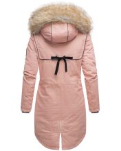 Navahoo Bombii Damen Winterjacke lang mit Kunstfell Rosa Gr&ouml;&szlig;e XXL - Gr. 44