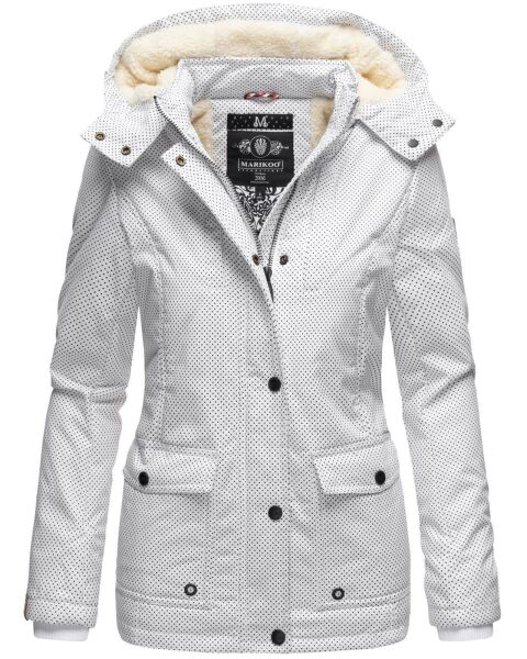 Marikoo Keikoo Ladies Winterjacket B683 White - Spotted Size M - Size 38