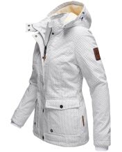Marikoo Keikoo Ladies Winterjacket B683 White - Spotted Size M - Size 38