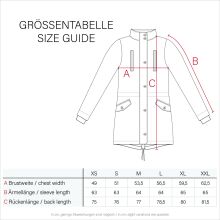 Marikoo Akira warme Damen Winterjacke mit Kapuze Anthrazit Gr&ouml;&szlig;e XS - Gr. 34