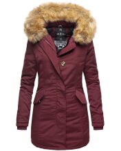 Marikoo Karmaa Damen Parka Winterjacke warm gef&uuml;ttert Weinrot Gr&ouml;&szlig;e XS - Gr. 34