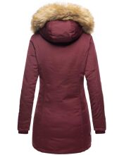 Marikoo Karmaa Damen Parka Winterjacke warm gef&uuml;ttert Weinrot Gr&ouml;&szlig;e XS - Gr. 34