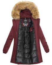 Marikoo Karmaa Damen Parka Winterjacke warm gefüttert Weinrot Größe M - Gr. 38