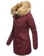 Marikoo Karmaa Damen Parka Winterjacke warm gefüttert Weinrot Größe M - Gr. 38