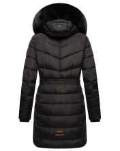 Navahoo Paula Damen Parka Winterjacke warm Gef&uuml;ttert Schwarz schwarzes Fell Gr&ouml;&szlig;e M - Gr. 38