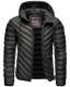 Navahoo Fey-Tun Mens Quilted Jacket B837 Black Size S - Size S