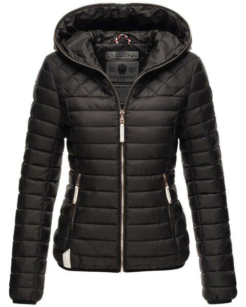 Navahoo ich bin hübsch Damen Jacke Steppjacke Übergangsjacke Schwarz-Gr.M