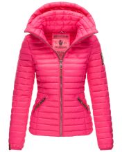 Marikoo L&ouml;wenbaby Damen Steppjacke Schoko Pink-Gr.XL